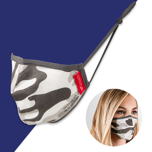 FFP2 zertifizierte Nano-Maske mit verstellbaren Ohrclips Limited Edition