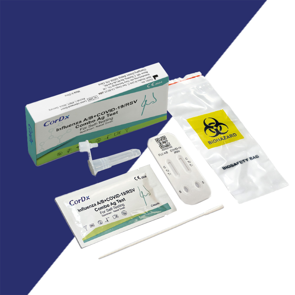 CorDx RSV +Influenza A/B +Covid-19 Combo Antigen Test