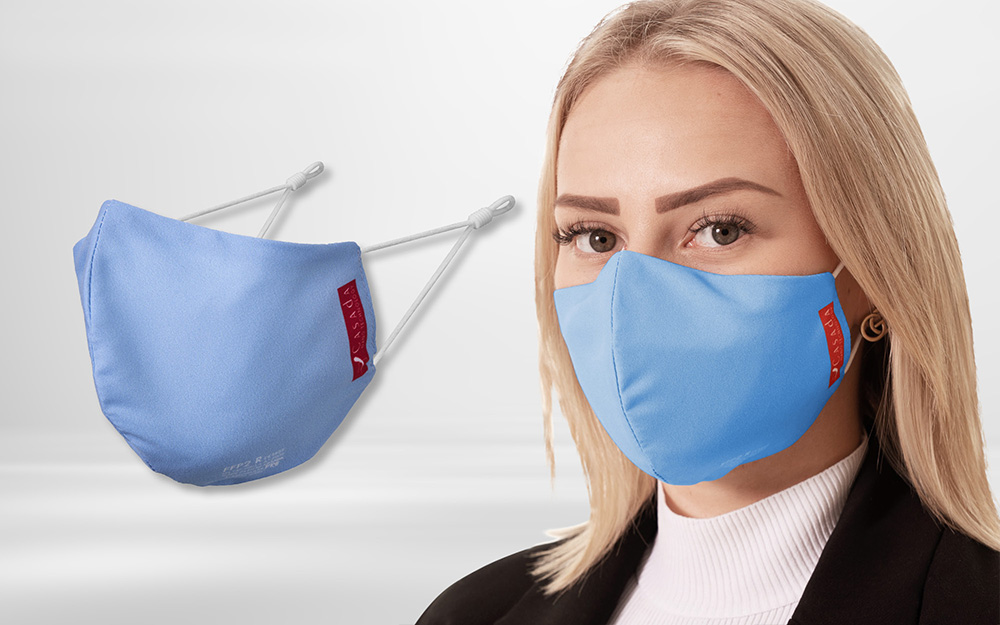 Zertifizierte FFP2 R Nano-Maske-PRO mit verstellbaren Ohrclips